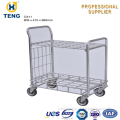 Warehouse Logistic Workshop Steel Wire Foldable Trolley Cart CA11